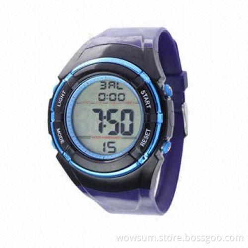 Sports Watches, Plastic and PU Material with Eco-friendly